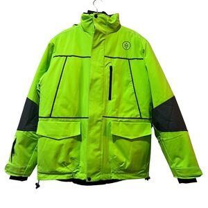 Atlas Ocean Voyages Coat Men's Small Hooded Parka Coat Removable Vest Lining